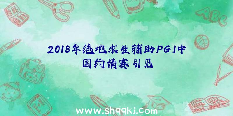 2018年绝地求生辅助PGI中国约请赛引见