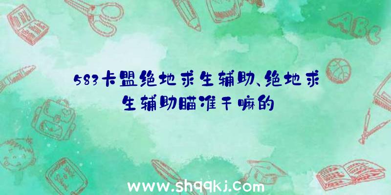 583卡盟绝地求生辅助、绝地求生辅助瞄准干嘛的