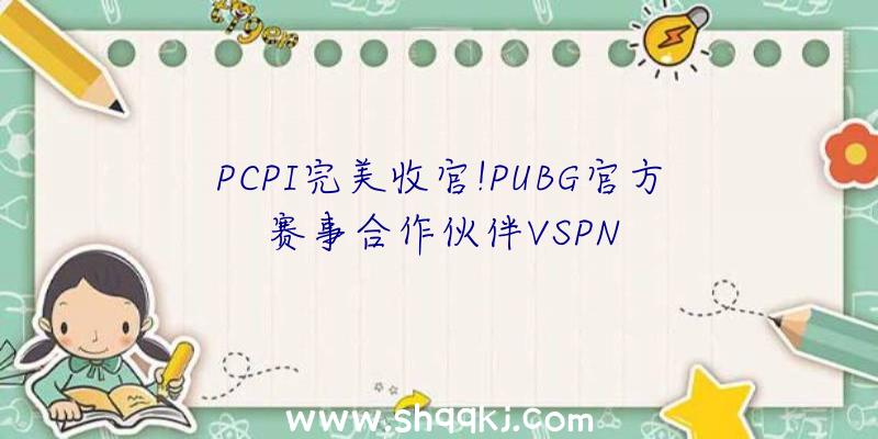 PCPI完美收官!PUBG官方赛事合作伙伴VSPN