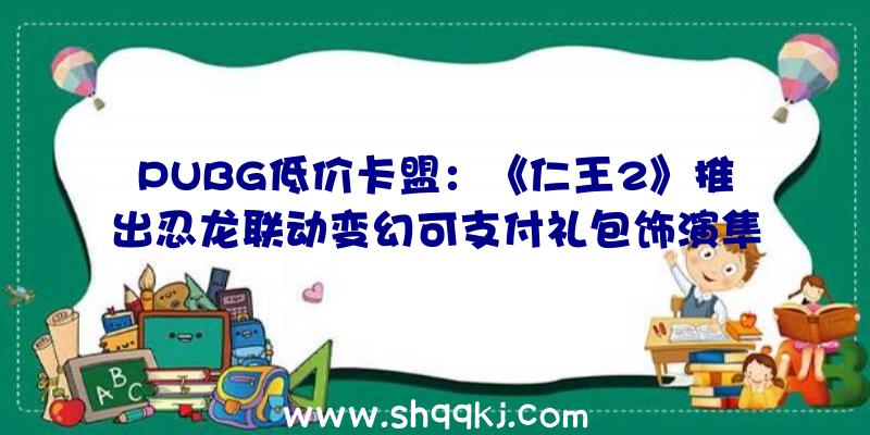 PUBG低价卡盟：《仁王2》推出忍龙联动变幻可支付礼包饰演隼龙斩妖除魔