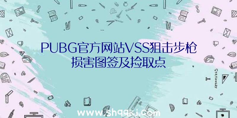 PUBG官方网站VSS狙击步枪损害图签及捡取点