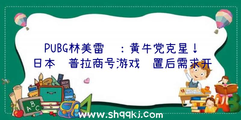 PUBG林美雷达：黄牛党克星！日本钢普拉商号游戏购置后需求开封并毁坏流道