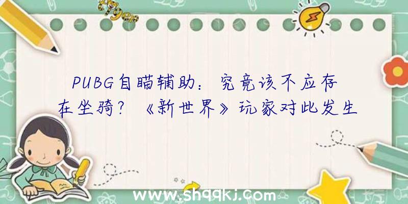 PUBG自瞄辅助：究竟该不应存在坐骑？《新世界》玩家对此发生争辩