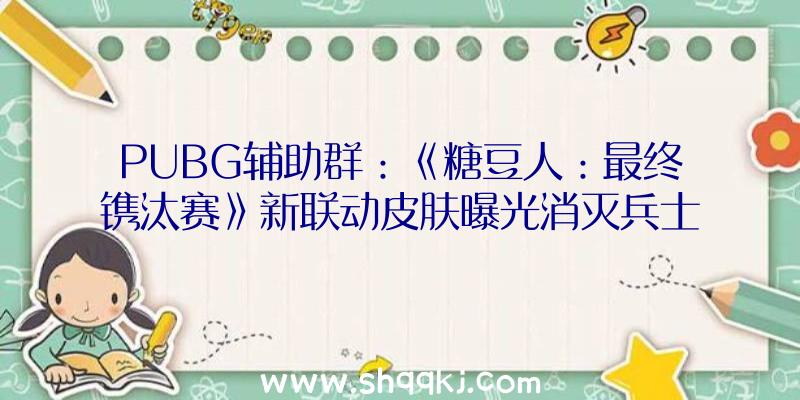 PUBG辅助群：《糖豆人：最终镌汰赛》新联动皮肤曝光消灭兵士等你鏖战