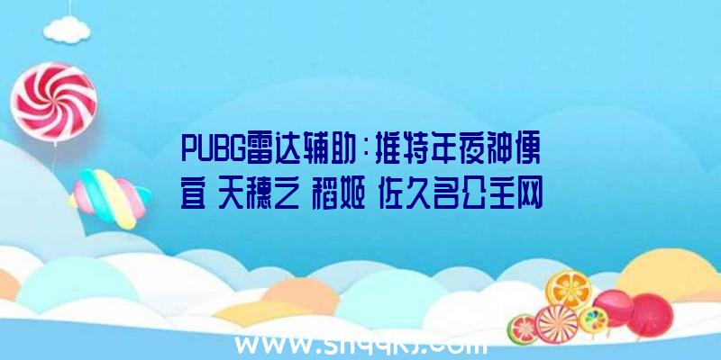 PUBG雷达辅助：推特年夜神便宜《天穗之咲稻姬》佐久名公主网友：这比真人还真啊