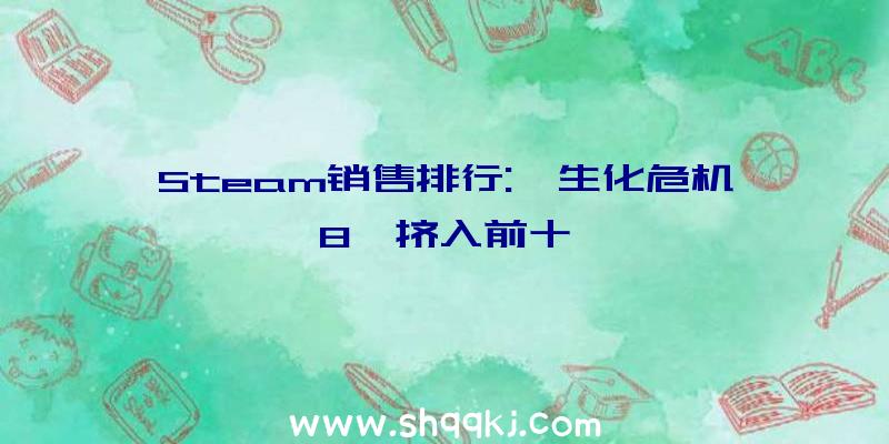 Steam销售排行:《生化危机8》挤入前十