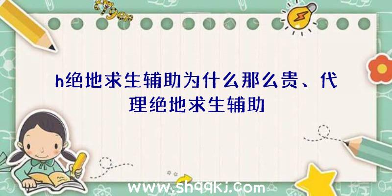 h绝地求生辅助为什么那么贵、代理绝地求生辅助