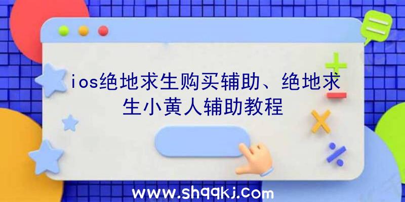 ios绝地求生购买辅助、绝地求生小黄人辅助教程