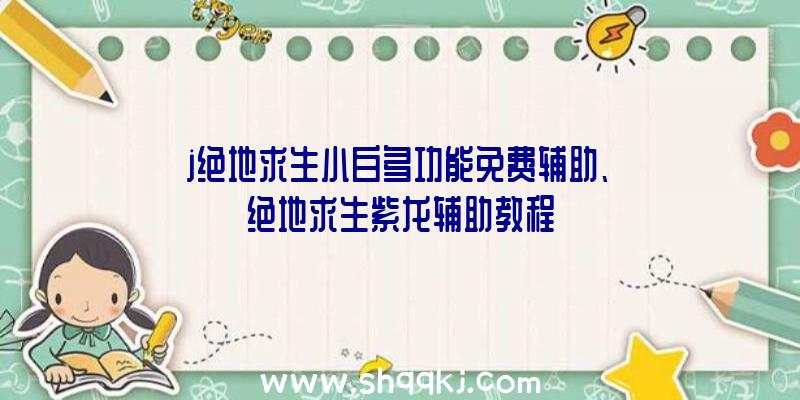 j绝地求生小白多功能免费辅助、绝地求生紫龙辅助教程