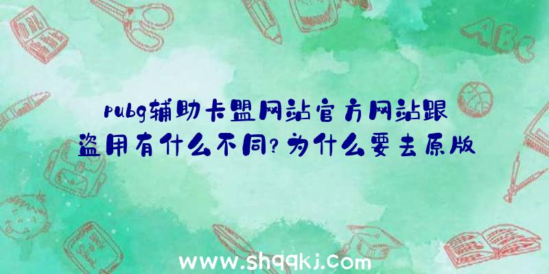 pubg辅助卡盟网站官方网站跟盗用有什么不同？为什么要去原版网址买挂？