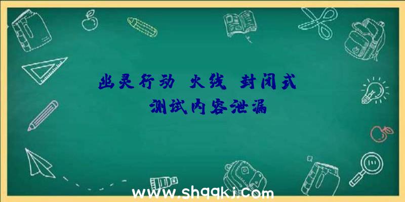 《幽灵行动:火线》封闭式BETA测试内容泄漏