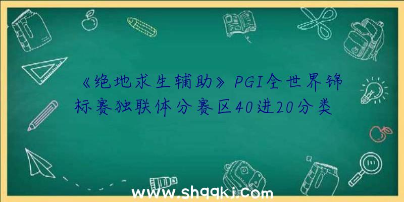 《绝地求生辅助》PGI全世界锦标赛独联体分赛区40进20分类名册