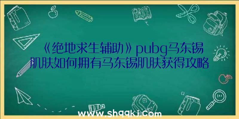 《绝地求生辅助》pubg马东锡肌肤如何拥有马东锡肌肤获得攻略大全