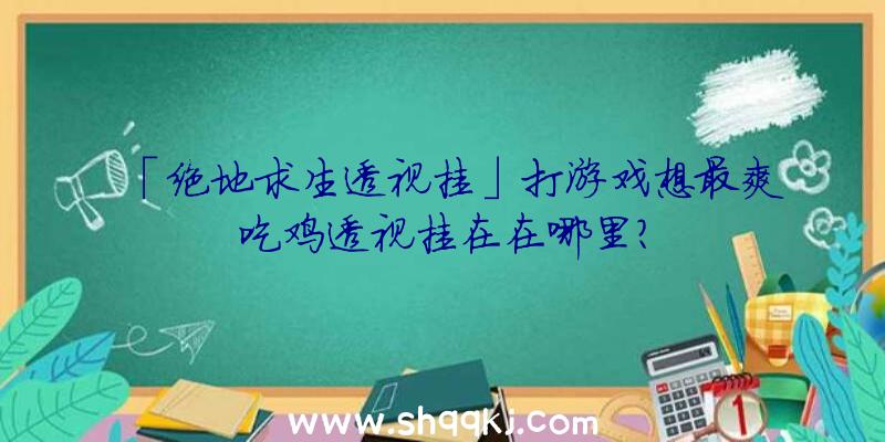 「绝地求生透视挂」打游戏想最爽吃鸡透视挂在在哪里？