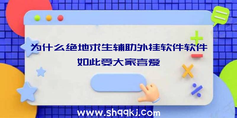 为什么绝地求生辅助外挂软件软件如此受大家喜爱