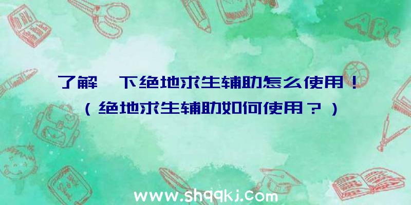 了解一下绝地求生辅助怎么使用！（绝地求生辅助如何使用？）