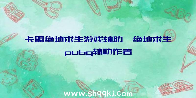 卡盟绝地求生游戏辅助、绝地求生pubg辅助作者