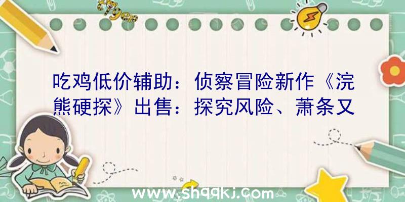 吃鸡低价辅助：侦察冒险新作《浣熊硬探》出售：探究风险、萧条又阴霾的温哥华搜集证据