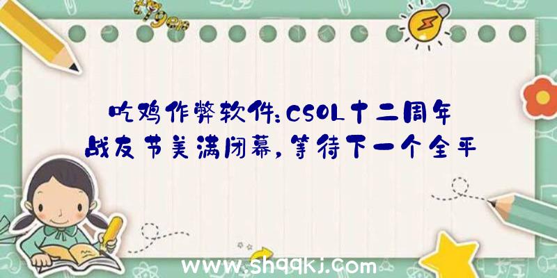 吃鸡作弊软件：CSOL十二周年战友节美满闭幕，等待下一个全平易近狂欢