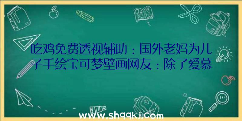 吃鸡免费透视辅助：国外老妈为儿子手绘宝可梦壁画网友：除了爱慕还能说什么呢？