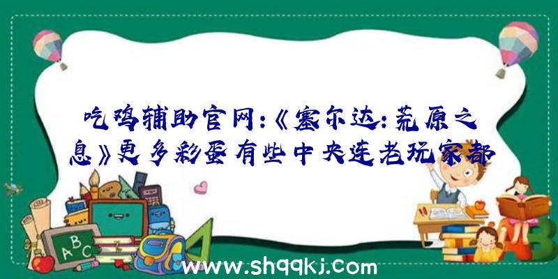 吃鸡辅助官网：《塞尔达：荒原之息》更多彩蛋有些中央连老玩家都不晓得哦