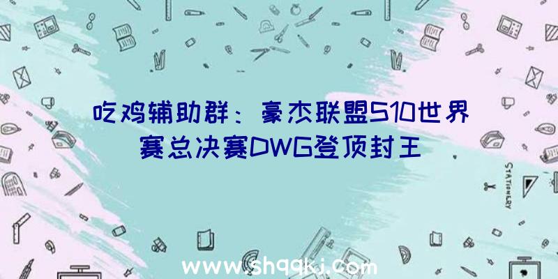 吃鸡辅助群：豪杰联盟S10世界赛总决赛DWG登顶封王