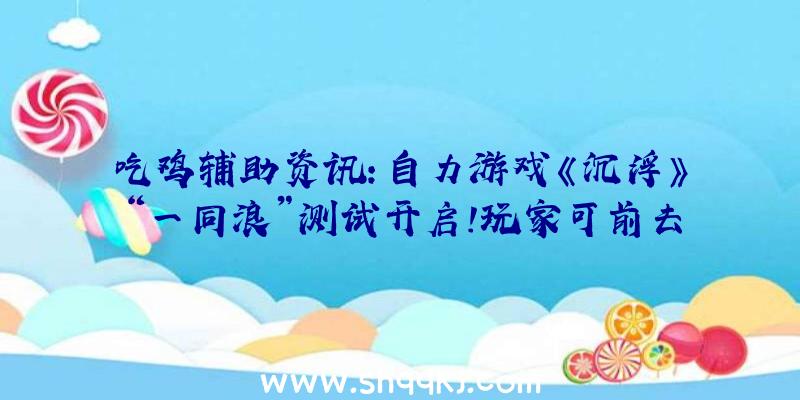 吃鸡辅助资讯：自力游戏《沉浮》“一同浪”测试开启!玩家可前去市肆页获取收费试玩