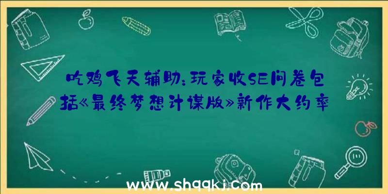 吃鸡飞天辅助：玩家收SE问卷包括《最终梦想计谋版》新作大约率是SRPG类型