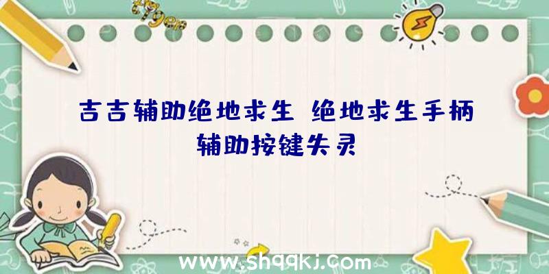 吉吉辅助绝地求生、绝地求生手柄辅助按键失灵