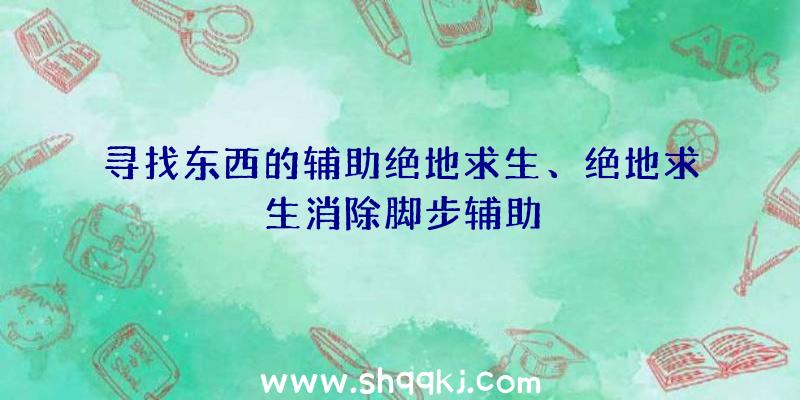 寻找东西的辅助绝地求生、绝地求生消除脚步辅助