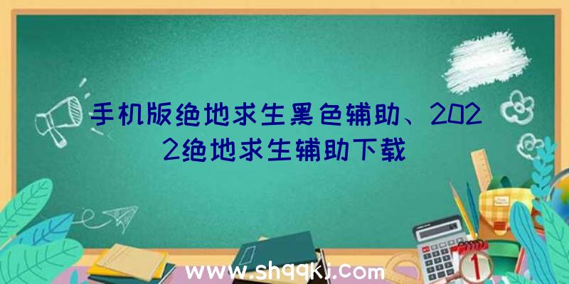 手机版绝地求生黑色辅助、2022绝地求生辅助下载