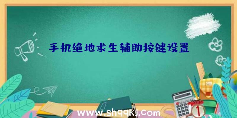 手机绝地求生辅助按键设置