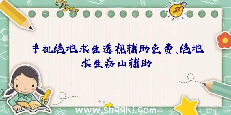 手机绝地求生透视辅助免费、绝地求生泰山辅助