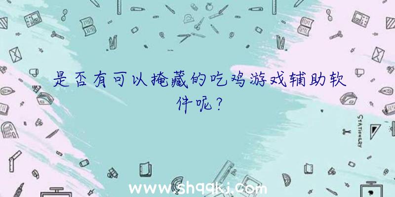 是否有可以掩藏的吃鸡游戏辅助软件呢？