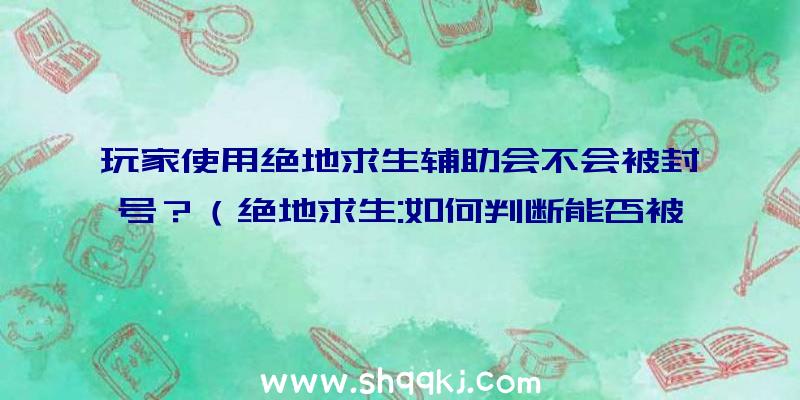 玩家使用绝地求生辅助会不会被封号？（绝地求生:如何判断能否被封号？官方网站表明并没有什么用）