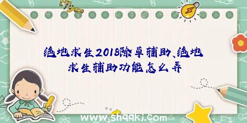 绝地求生2018除草辅助、绝地求生辅助功能怎么弄