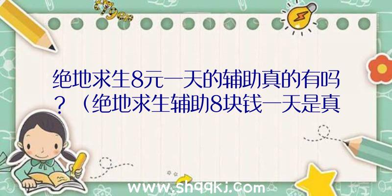 绝地求生8元一天的辅助真的有吗？（绝地求生辅助8块钱一天是真是假？）