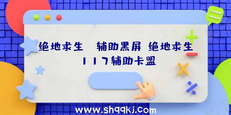 绝地求生ez辅助黑屏、绝地求生117辅助卡盟