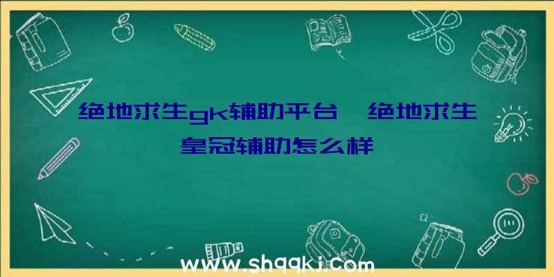 绝地求生gk辅助平台、绝地求生皇冠辅助怎么样