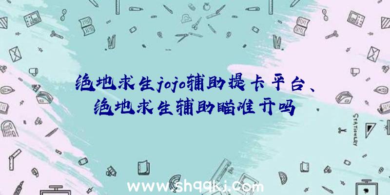 绝地求生jojo辅助提卡平台、绝地求生辅助瞄准开吗