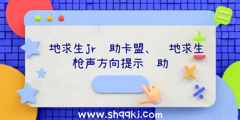 绝地求生jr辅助卡盟、绝地求生枪声方向提示辅助