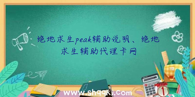 绝地求生peak辅助说明、绝地求生辅助代理卡网