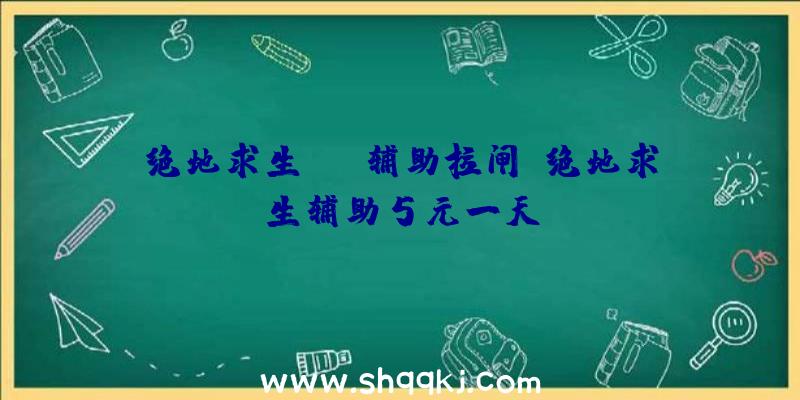 绝地求生rap辅助拉闸、绝地求生辅助5元一天