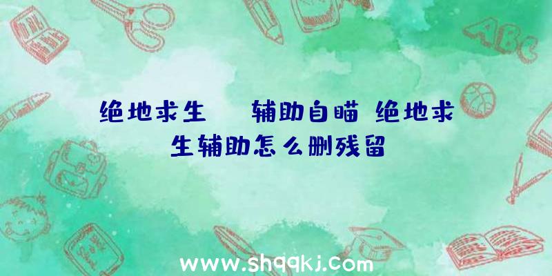 绝地求生skt辅助自瞄、绝地求生辅助怎么删残留