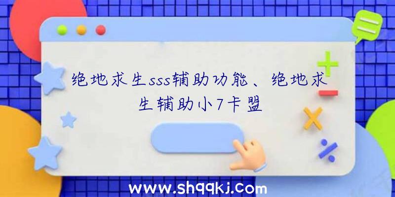 绝地求生sss辅助功能、绝地求生辅助小7卡盟