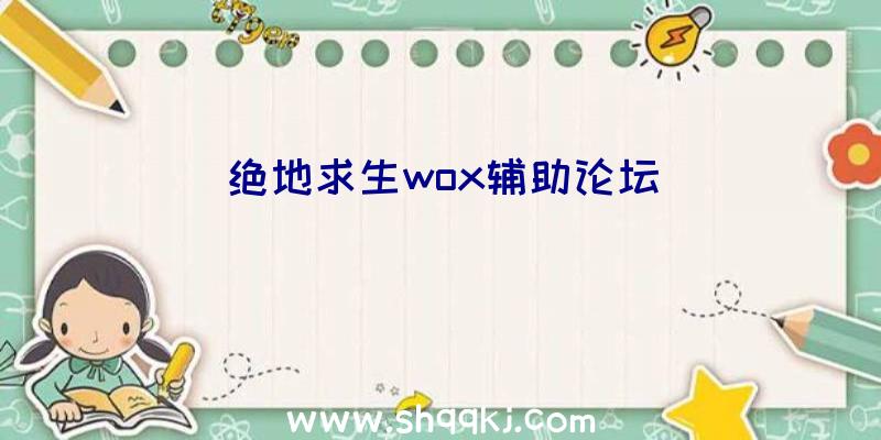 绝地求生wox辅助论坛