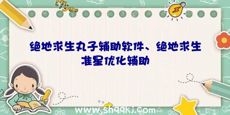 绝地求生丸子辅助软件、绝地求生准星优化辅助