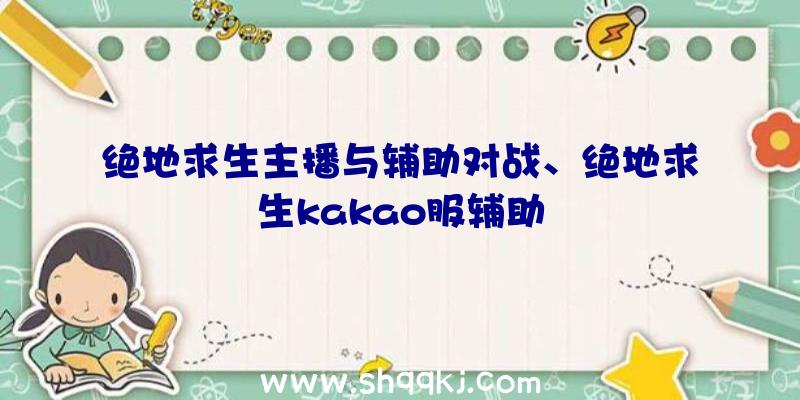 绝地求生主播与辅助对战、绝地求生kakao服辅助