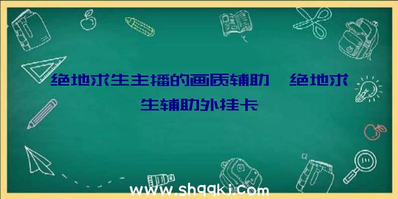 绝地求生主播的画质辅助、绝地求生辅助外挂卡