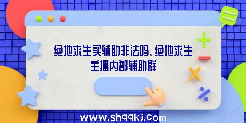 绝地求生买辅助非法吗、绝地求生主播内部辅助群